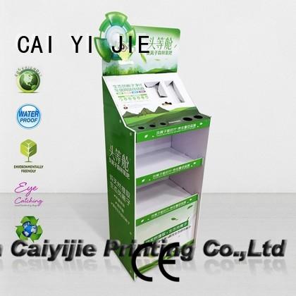 CAI YI JIE Brand stainless uv custom cardboard greeting card display stand