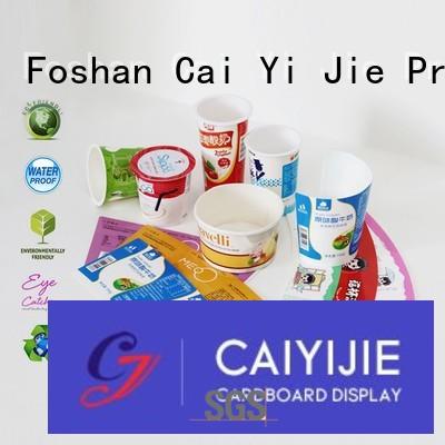 CAI YI JIE cardboard packaging ODM for milk display