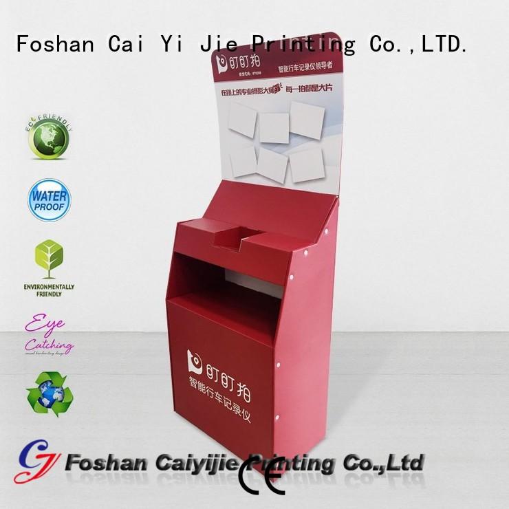 dumpbin cardboard greeting card display stand space CAI YI JIE