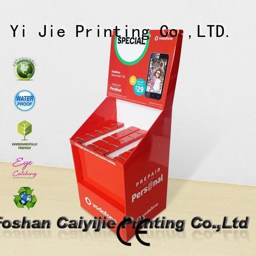 cheap product display stands factory for phone accessories CAI YI JIE