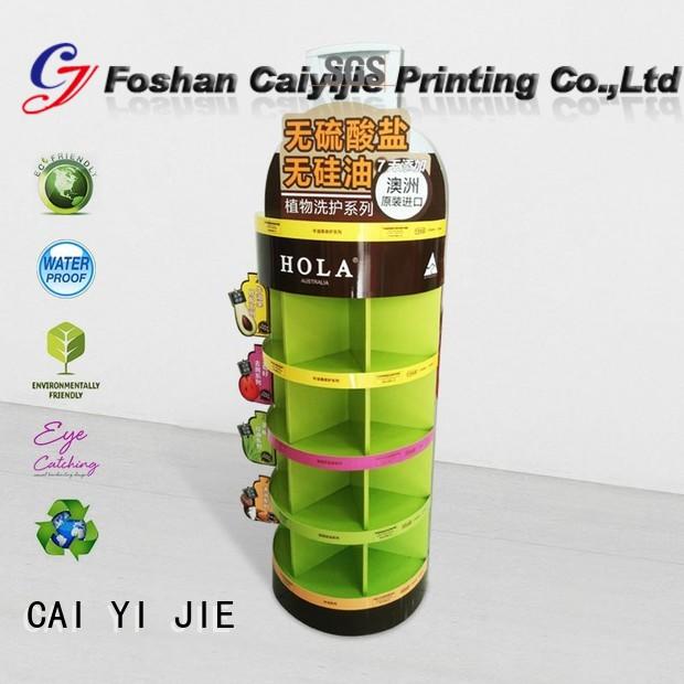 5 Shelves Cardboard Display Stand for Heavy Products