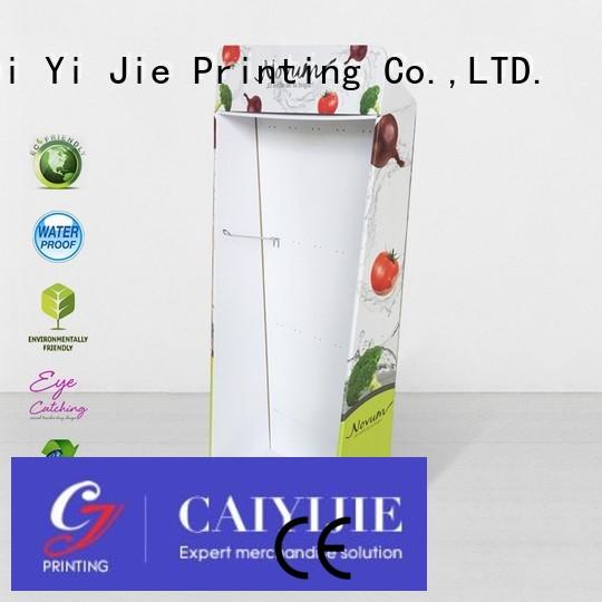 cardboard cardboard retail display stands color fordrink CAI YI JIE