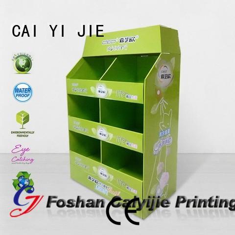 clip stores promoting plastic CAI YI JIE Brand pallet display supplier