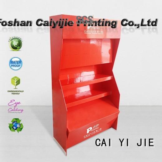 CAI YI JIE corrugated cardboard product display stands items for led light
