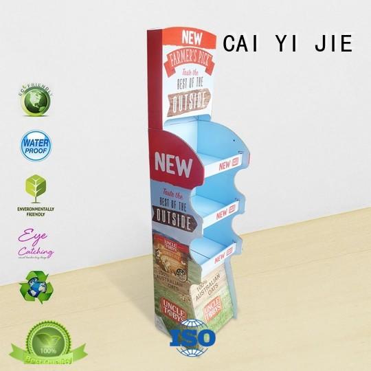 CAI YI JIE Brand retail retai pop cardboard greeting card display stand