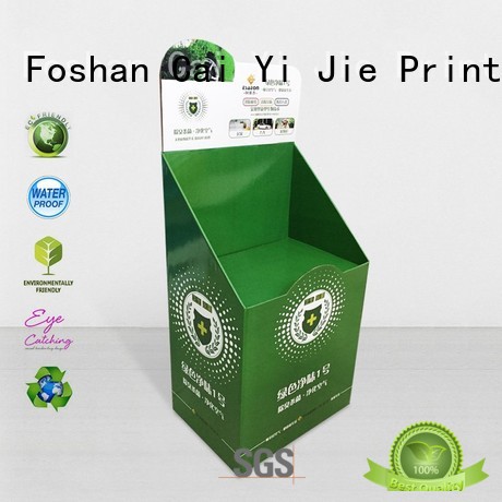 product retail cardboard greeting card display stand uv CAI YI JIE company