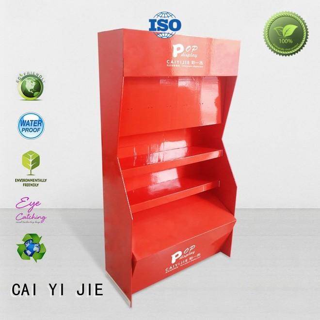 CAI YI JIE super point of purchase displays tiers forbottle