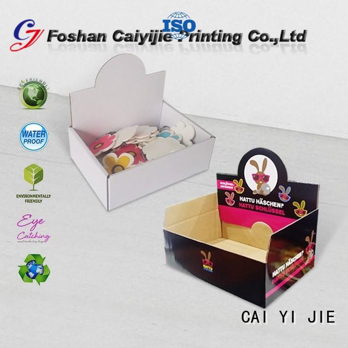 CAI YI JIE commodity cardboard display boxes stands boxes for supermarkets