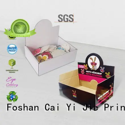 CAI YI JIE grocery cardboard display boxes wholesale stands boxes for products