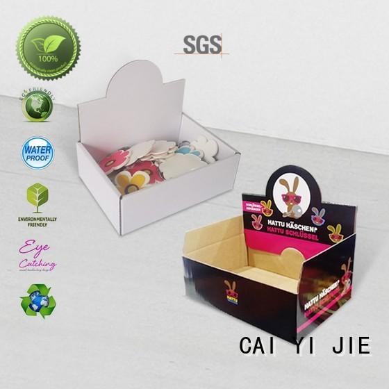 Hot cardboard display boxes displays CAI YI JIE Brand