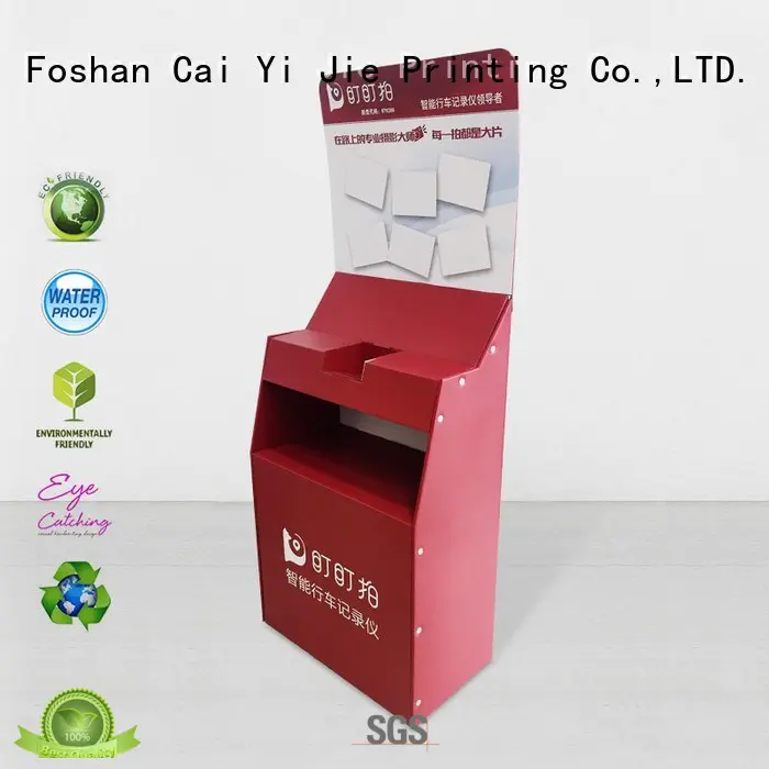 cardboard display units chip forbottle CAI YI JIE