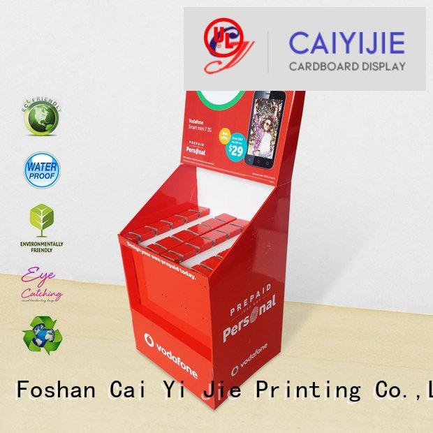 cardboard display marketing CAI YI JIE hook display stand