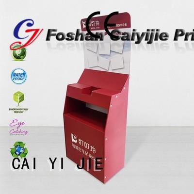 modeling cardboard retail display stands dumpbin for paper shelf CAI YI JIE