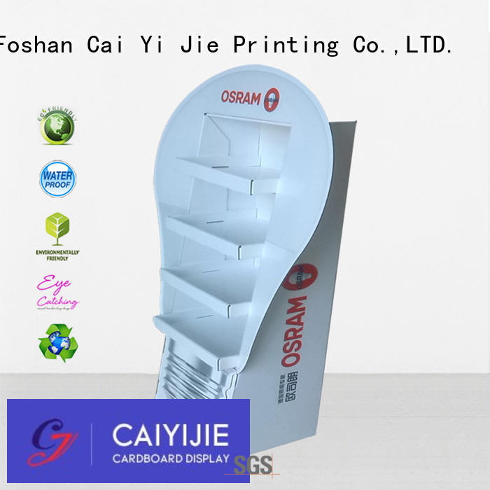 CAI YI JIE printed cardboard display pop for milk