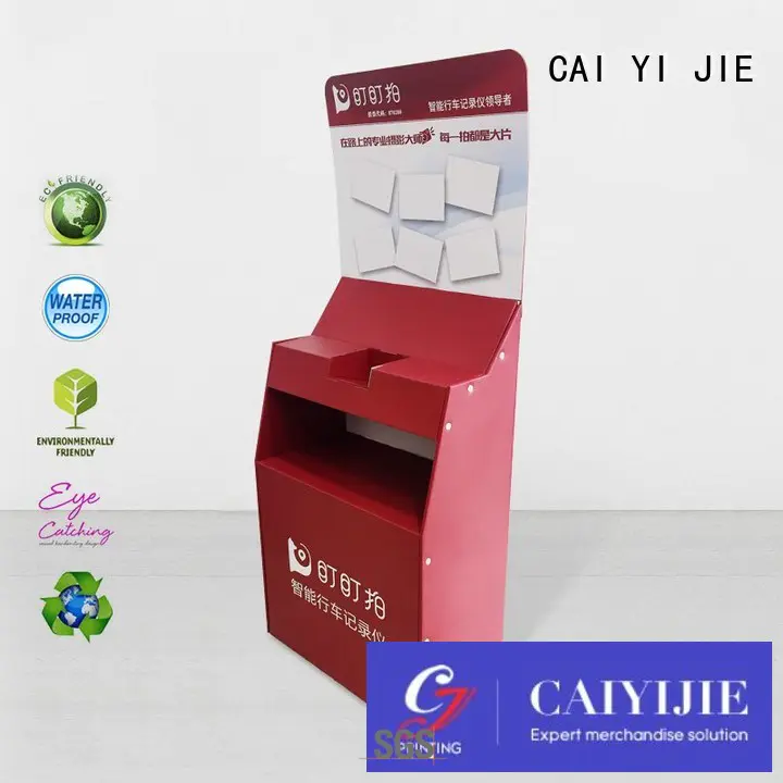 fashion color stair OEM cardboard stand CAI YI JIE