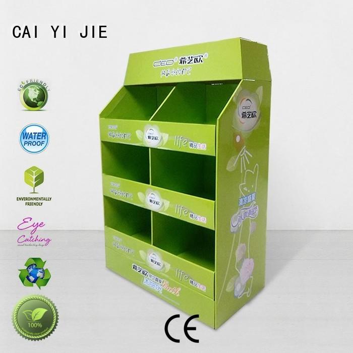 CAI YI JIE fsdu cardboard pallet boxes for sale paper stand for stores