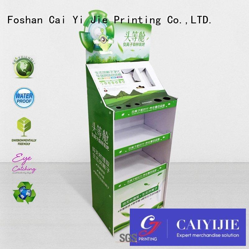 display stand cardboard greeting card display stand printed CAI YI JIE company