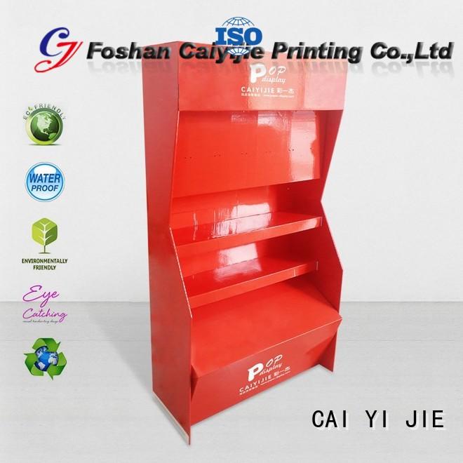 chain Custom clip step cardboard stand CAI YI JIE color