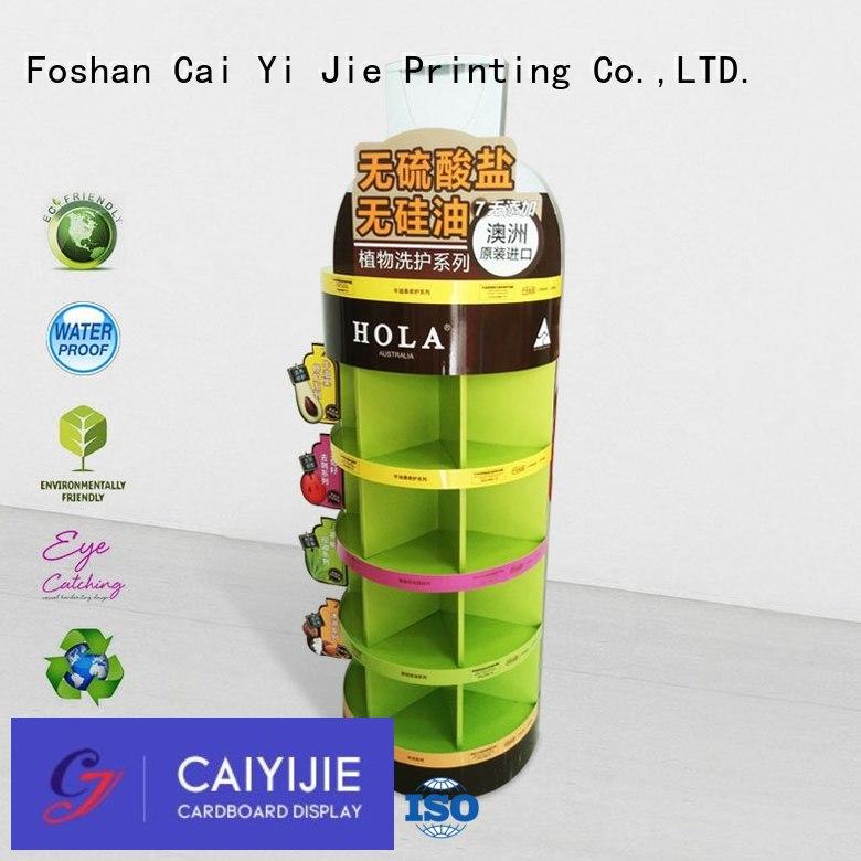 CAI YI JIE Brand uv chain cardboard stand products factory