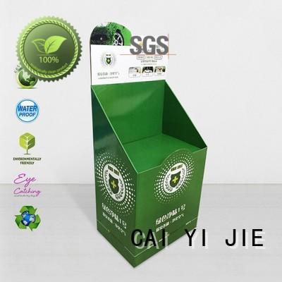CAI YI JIE retail custom cardboard display stands chip for kitchen supplies