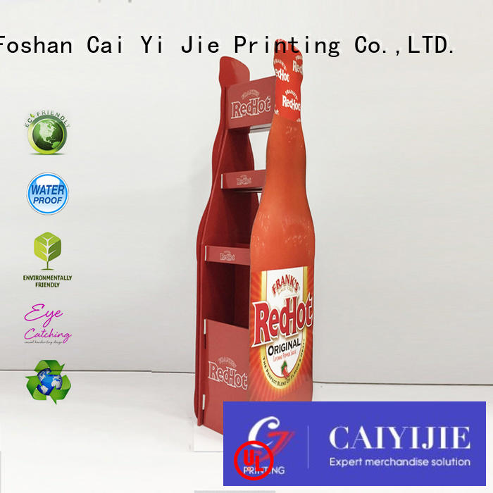 cardboard stands displays CAI YI JIE Brand cardboard greeting card display stand factory