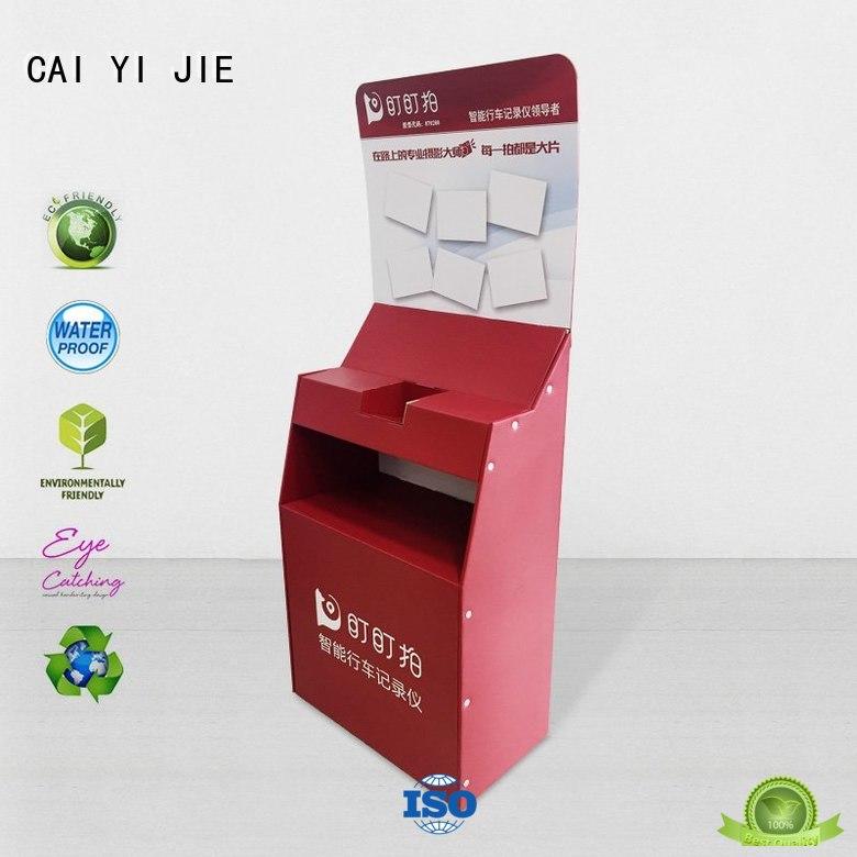 CAI YI JIE promotional cardboard pop displays soft for cosmetics
