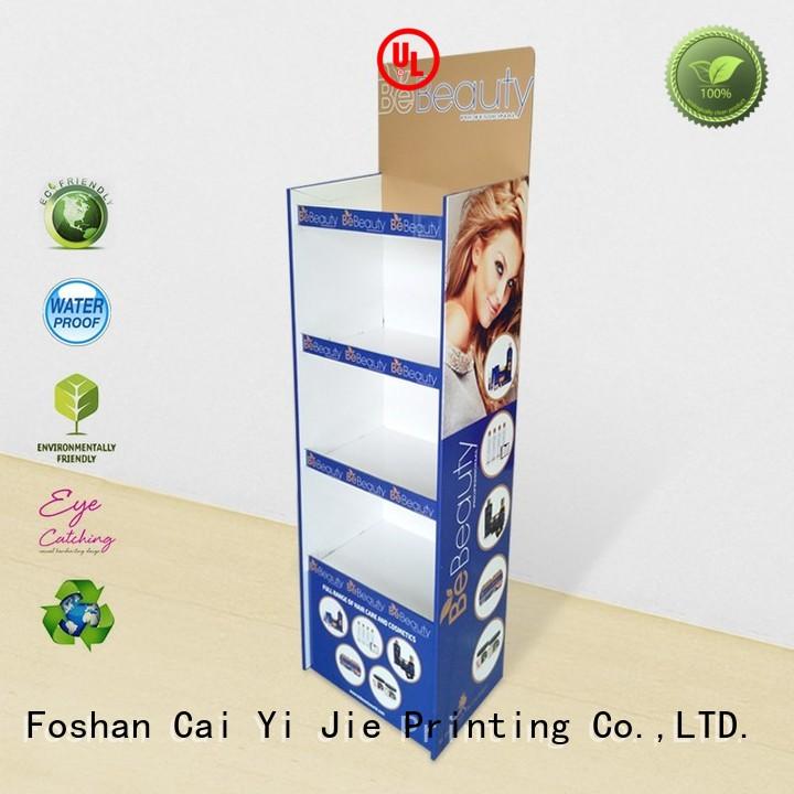 CAI YI JIE corrugated floor display fashion for milk
