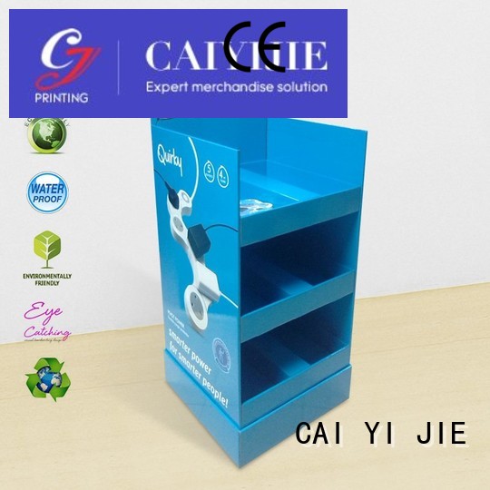 CAI YI JIE stainless tube cardboard display printing for supermarket