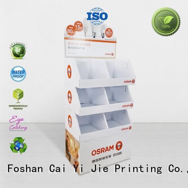cardboard display shelves cardboard for promotion CAI YI JIE