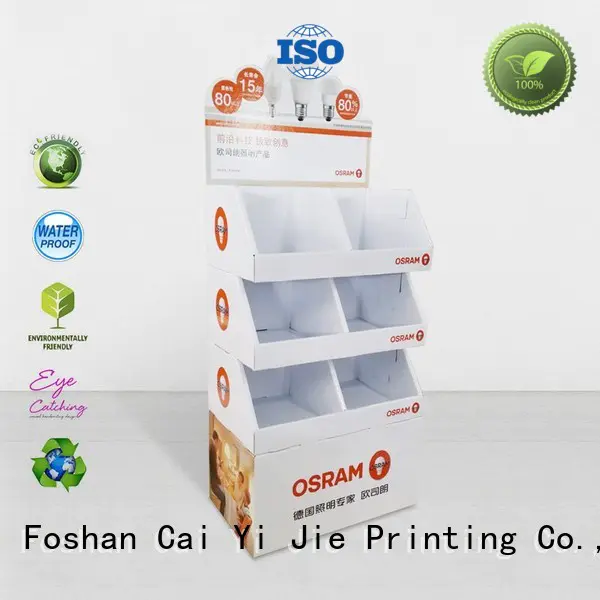 cardboard display shelves cardboard for promotion CAI YI JIE
