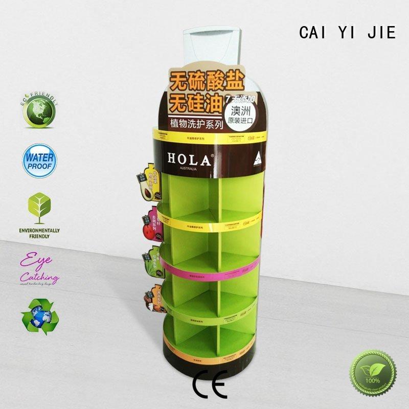 CAI YI JIE Brand sale stiand cardboard greeting card display stand