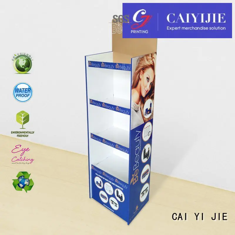 retai cardboard display shelves lamp forbottle CAI YI JIE