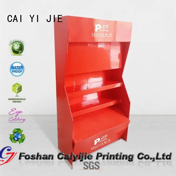 tube printed pop CAI YI JIE Brand cardboard stand supplier