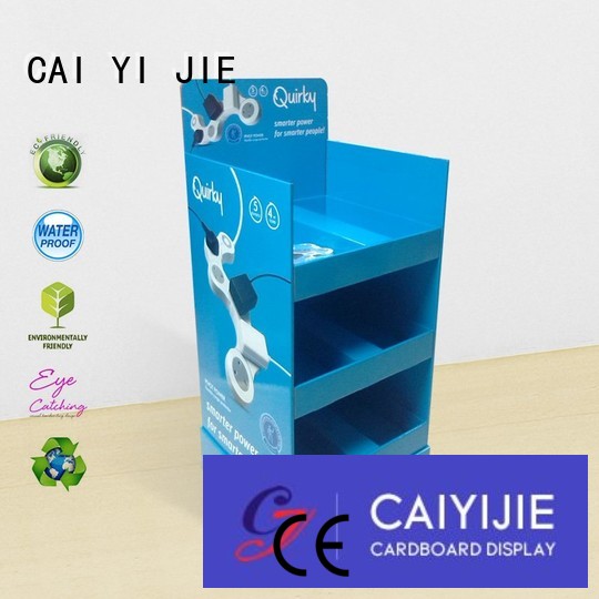 CAI YI JIE Brand point cardboard greeting card display stand stand supplier