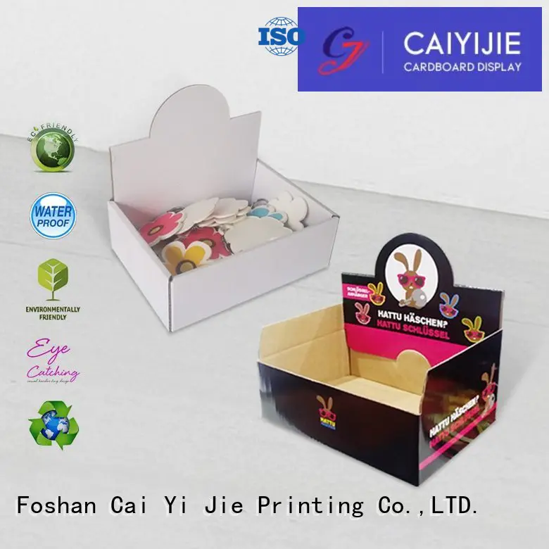 CAI YI JIE Brand boxes chain custom cardboard counter displays product