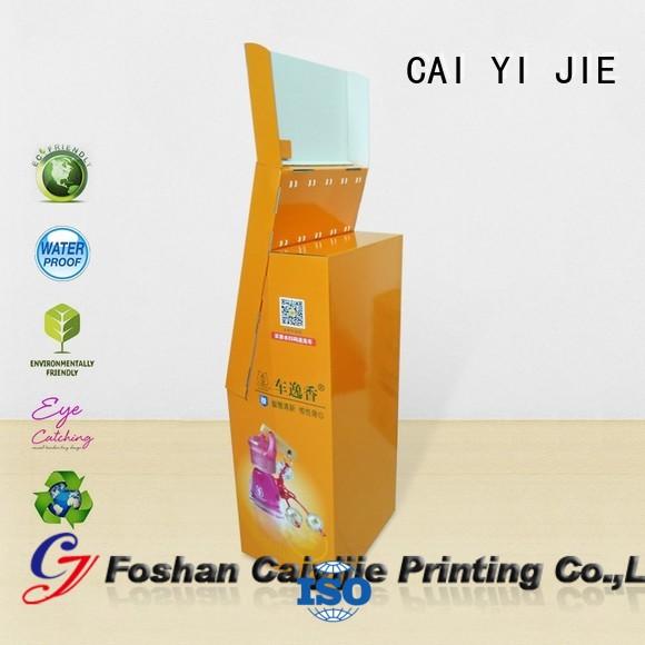 CAI YI JIE free standing display units cardboard cardboard display for perfume