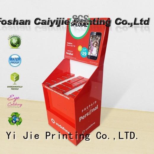 CAI YI JIE cardboard business card display holders cardboard display for perfume