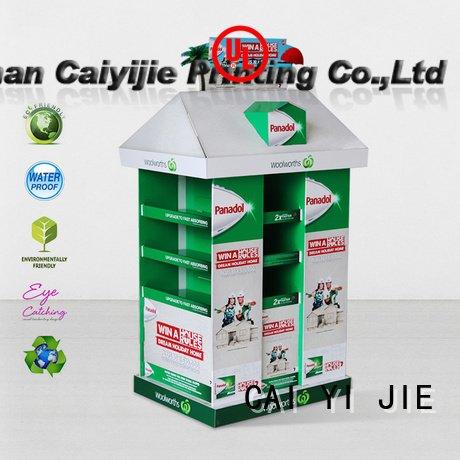 CAI YI JIE stands install pallet display retail sales