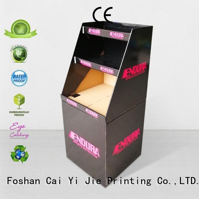 cardboard dump bins for retail easy standing CAI YI JIE Brand dumpbin