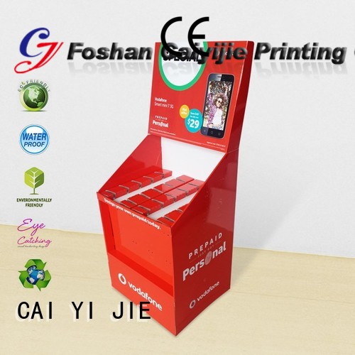 printing hook display stand cardboard display for phone accessories