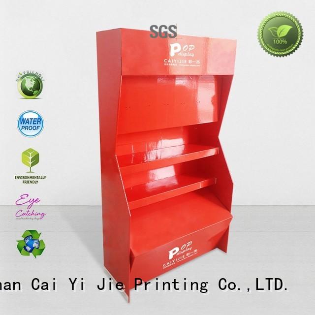 printed floor stiand CAI YI JIE Brand cardboard stand