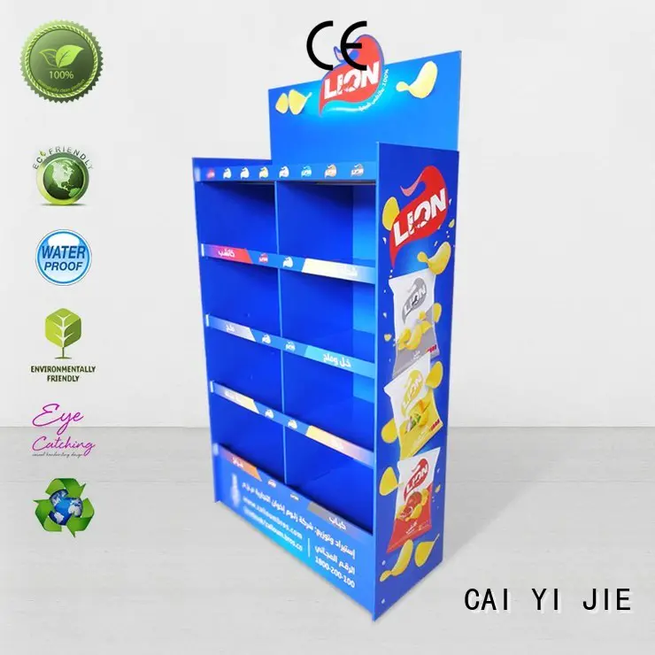 cardboard greeting card display stand clip stand CAI YI JIE Brand