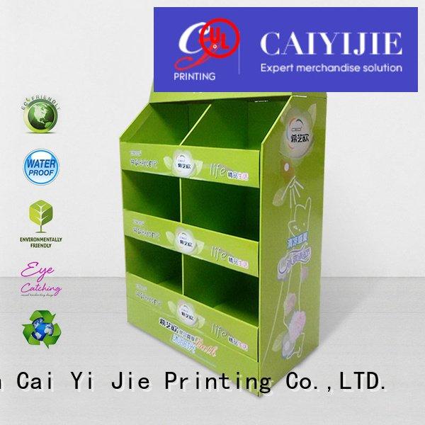 cardboard pallet display corrugated clip stores CAI YI JIE