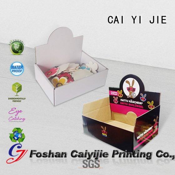 chain units counter custom cardboard counter displays CAI YI JIE